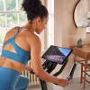 imageReebok Fitness Stationary Bike Bluetooth Compatible Indoor Cycling Bike 24 Resistance Levels 12 Workouts Upright Exercise Bike with Gel Pad SaddleReebok FR30 Sprint Bike