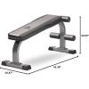 imageReebok Fitness Strength Training Bench with Wipeable Padding Nonslip Feet 330lb Weight Capacity Bench for Seated and Bridging ExercisesBlack  Reebok Ab Workout Bench