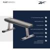 imageReebok Fitness Strength Training Bench with Wipeable Padding Nonslip Feet 330lb Weight Capacity Bench for Seated and Bridging ExercisesReebok Flat Weight Bench