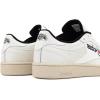 imageReebok UnisexAdult Club C 85 SneakerChalk Papwht Cblack