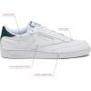 imageReebok UnisexAdult Club C 85 SneakerWhiteBreakaway GreenFlint Grey Metallic