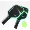 imageReebok  LED Pickleball Set for 2 Includes 2 Fiberglass Paddles with 5quot Cushion Grip and 2 LightUp Balls Perfect for Night Play RedGreen