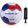 imageReebok Recreational Soccer Ball Premium TPU Composite Leather Cover Soft Touch EVA Foam Backing Includes Pump ampamp Needle VR3K Series