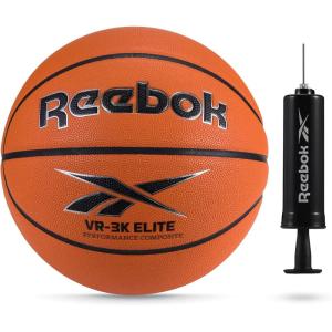 imageReebok Hi Vis Elite Basketball Official Size Composite Leather AntiSlip Grip Consistent Shape Retention Includes Pump ampamp Needle VR3K Series