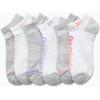 imageReebok Womens Athletic Socks  Performance Cushioned Low Cut Socks 6 PackCool GreyWhite