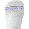 imageReebok Womens Athletic Socks  Performance Cushioned Low Cut Socks 6 PackCool GreyWhite