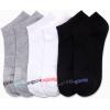 imageReebok Womens Athletic Socks  Performance Low Cut Socks 6 PackWhiteBlackGrey
