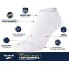 imageReebok Womens Athletic Socks  Performance Low Cut Socks 6 PackWhiteBlackGrey
