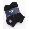 imageReebok Womens Comfort Cushioned Athletic Quarter Cut Socks 6 PackBlack Logo