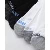imageReebok Womens Comfort Cushioned Athletic Quarter Cut Socks 6 PackBlackWhite