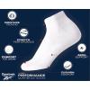 imageReebok Womens Comfort Cushioned Athletic Quarter Cut Socks 6 PackGreyWhiteBlack