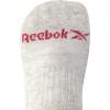 imageReebok Womens Comfort Cushioned Athletic Quarter Cut Socks 6 PackPinkGrey Assorted