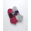 imageReebok Womens Comfort Cushioned Athletic Quarter Cut Socks 6 PackPinkGrey Assorted