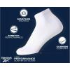 imageReebok Womens Comfort Cushioned Athletic Quarter Cut Socks 6 PackWhiteGrey