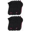 imageReebok Womens Quarter Crew Socks  12 Pack Performance Cushion Comfort Crew Socks  Athletic Socks for Women 410Black Logo