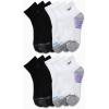 imageReebok Womens Quarter Crew Socks  12 Pack Performance Cushion Comfort Crew Socks  Athletic Socks for Women 410BlackWhite