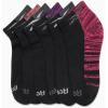 imageReebok Womens Quarter Socks  6 Pack Stretch Performance Arch Support Socks  Soft Cushioned Athletic Socks for Women 410Black Pattern