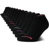 imageReebok Womens Athletic Socks  Performance Low Cut Socks 12 PackAll Black