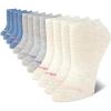 imageReebok Womens Athletic Socks  Performance Low Cut Socks 12 PackIvory White Assortment
