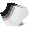 imageReebok Womens Athletic Socks  Performance Low Cut Socks 6 PackWhiteGreyBlack