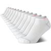imageReebok Womens Low Cut Socks  12 Pack Performance Cushioned Comfort No Show Socks  Athletic Socks for Women 410Bright WhitePink