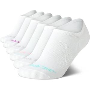 imageReebok Womens Athletic Socks  6 Pack No Show Liner SocksWhite
