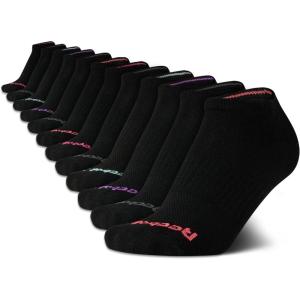imageReebok Womens Athletic Socks  Performance Low Cut Socks 12 PackAll Black