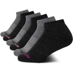 imageReebok Womens Comfort Cushioned Athletic Quarter Cut Socks 6 PackGrey