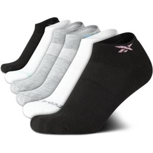 imageReebok Womens Low Cut Socks  6 Pack Performance Cushion Comfort No Show Socks  Breathable Athletic Socks for Women 410Assorted