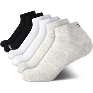 imageReebok Womens Quarter Socks  6 Pack Stretch Performance Arch Support Socks  Soft Cushioned Athletic Socks for Women 410BlackTanWhite