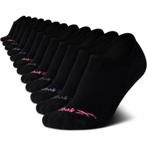 imageReebok Womens Socks  Lightweight NoShow Liners 12 packBlack