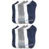 imageReebok Womens No Show Athletic Breathable Low Cut Cushioned Socks 12 Pack Size 410 Black StripeAssorted