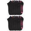 imageReebok Womens No Show Athletic Breathable Low Cut Cushioned Socks 12 Pack Size 410 Black StripeBlack Multi
