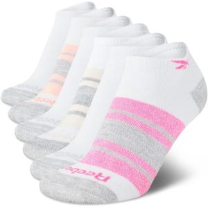 imageReebok Womens Athletic Socks  Performance Low Cut Socks 6 PackWhite