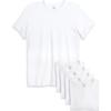 imageReebok Mens Undershirt  5 Pack Soft Breathable Mens TShirts  Basic Cotton VNeck and Crewneck Undershirts for Men SXLCrew White
