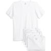 imageReebok Mens Undershirt  5 Pack Soft Breathable Mens TShirts  Basic Cotton VNeck and Crewneck Undershirts for Men SXLVneck White