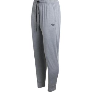 imageReebok Mens Pajama Jogger Pants  Lightweight Sleep and Lounge Pants Size SXLHeather Grey