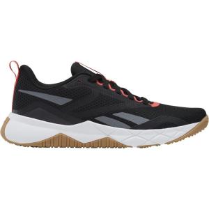 imageReebok Mens Nfx Trainer SneakerBlackPure GreyNeon Cherry