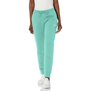 imageReebok Womens Fleece JoggersSemi Classic TealWhite Logo