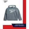 imageReebok Baby Boys Sweatsuit Set  2 Piece Playwear Fleece Hoodie and Jogger Pants 12M7Dark Grey Heather