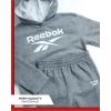 imageReebok Baby Boys Sweatsuit Set  2 Piece Playwear Fleece Hoodie and Jogger Pants 12M7Dark Grey Heather