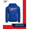 imageReebok Baby Boys Sweatsuit Set  2 Piece Playwear Fleece Hoodie and Jogger Pants 12M7Dress Blue