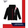 imageReebok Baby Boys Sweatsuit Set  2 Piece Playwear Fleece Hoodie and Jogger Pants 12M7True Black