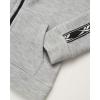 imageReebok Baby Toddler Boys Sweatsuit Set  2 Piece Full Zip Up Fleece Hoodie Jogger Pants Set Playwear Lounge Wear 12M7Light Grey