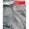 imageReebok Baby Toddler Boys Sweatsuit Set  2 Piece Full Zip Up Fleece Hoodie Jogger Pants Set Playwear Lounge Wear 12M7Pepper