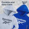 imageReebok Boys Fashion Hoodie Sweatshirts 2 Pack Fleece Hoodies for Boys Size 820Lt Grey Heather  Blue