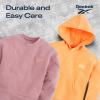 imageReebok Girls Sweatshirt Hoodies 2 Pack Sweatshirts Fashion Hoodie Crewneck Sweaters for Girls Sizes 716Peach  Foxglove