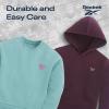 imageReebok Girls Sweatshirt Hoodies 2 Pack Sweatshirts Fashion Hoodie Crewneck Sweaters for Girls Sizes 716Plum  Turquoise