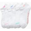 imageReebok Womens Low Cut Socks  6 Pack Performance Cushion Comfort No Show Socks  Breathable Athletic Socks for Women 410All White