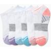 imageReebok Womens Low Cut Socks  6 Pack Soft Cushioned Athletic No Show Socks  Breathable Sports Socks for Women Size 410All White Multi